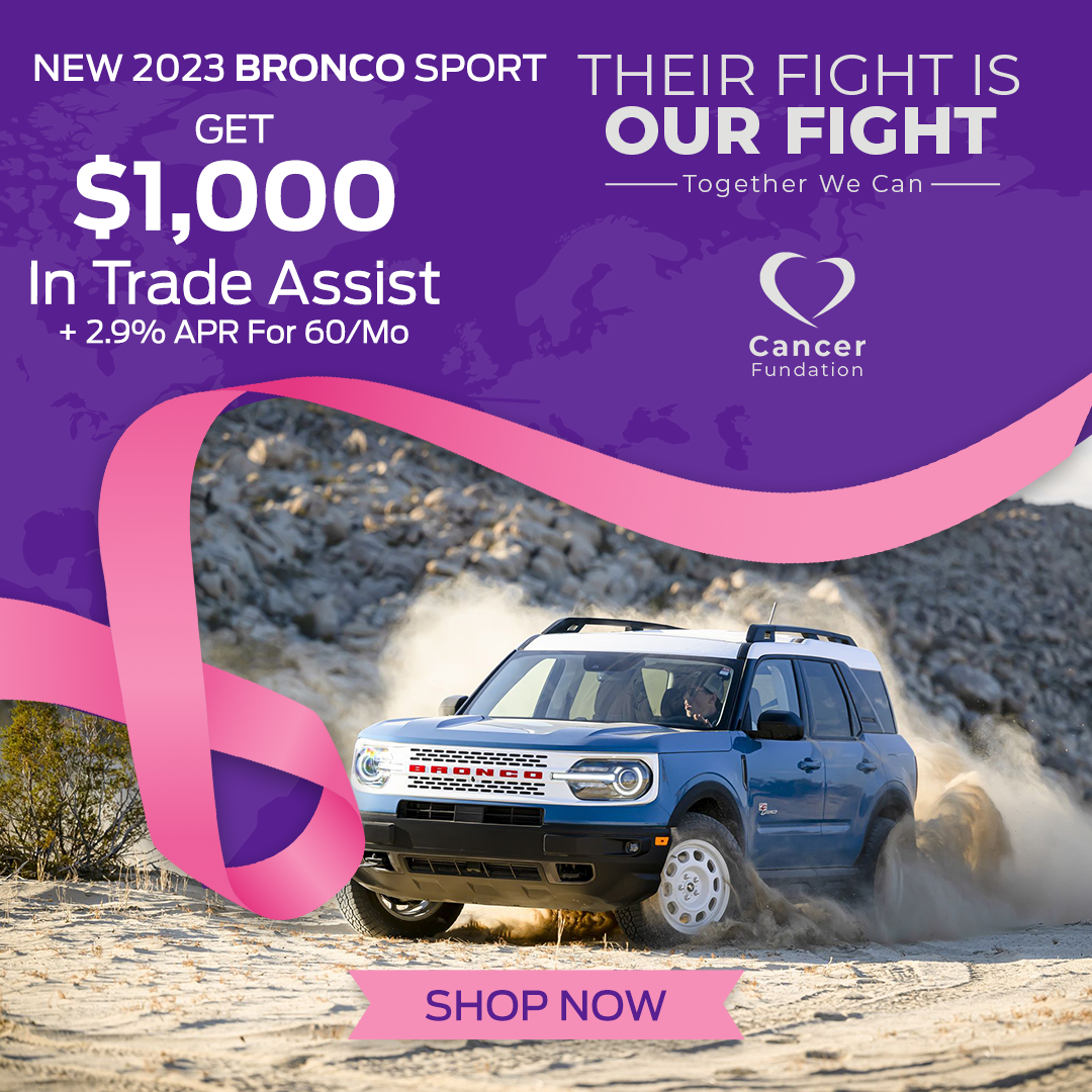 2023 Ford Bronco Sport $1k in trade asst +2.9% APR for 60 mo